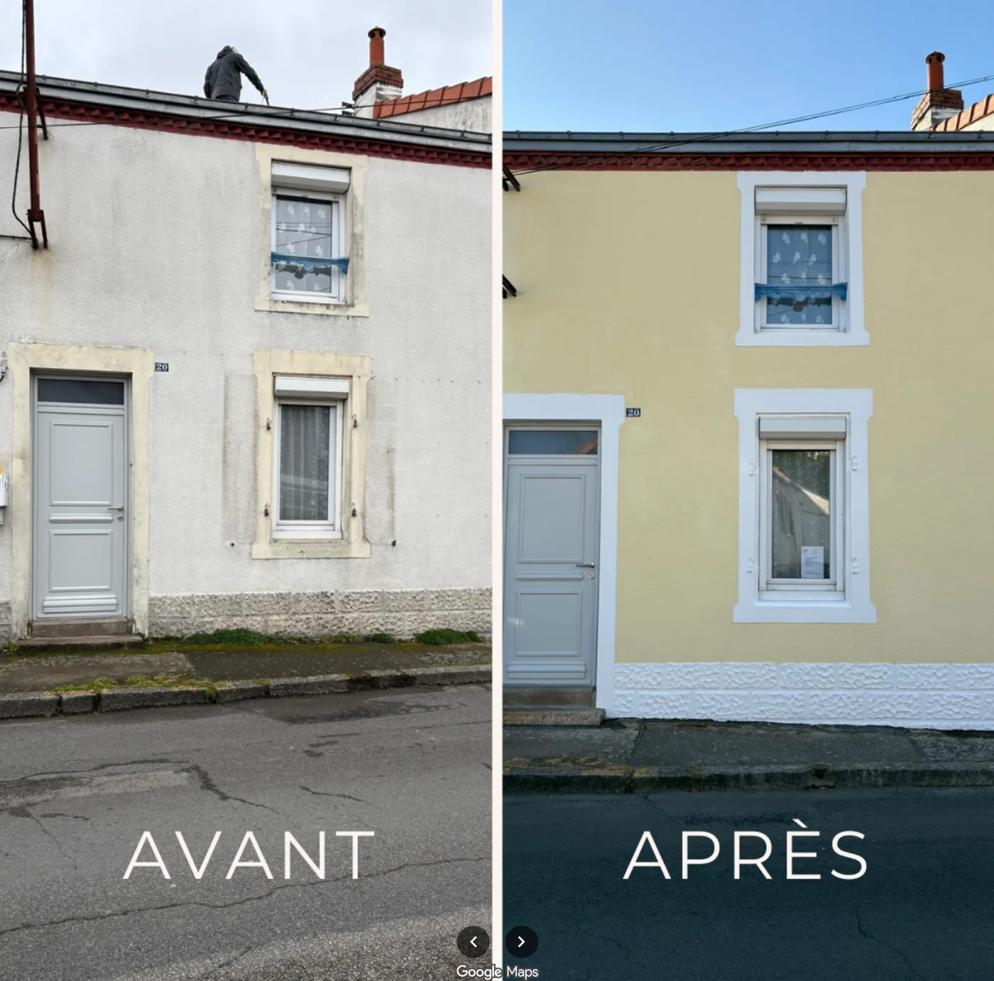 Ravalement de façade — Avant / Après